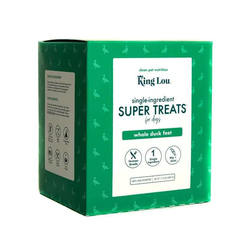 King Lou Whole Duck Feet Dog Dental Treats