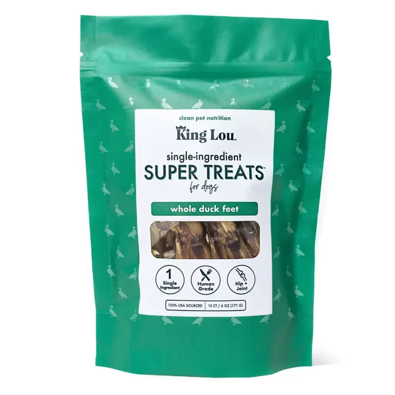 King Lou Whole Duck Feet Dog Dental Treats
